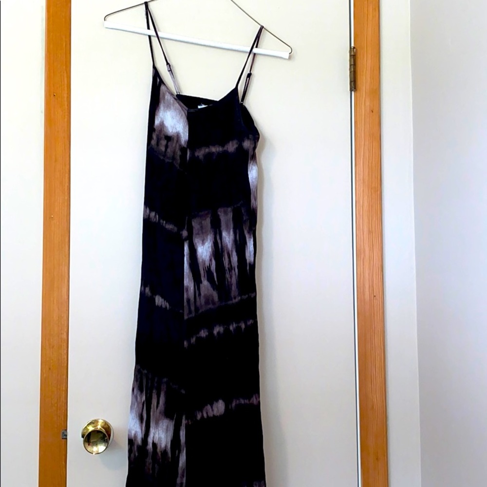 Black tie dye dress